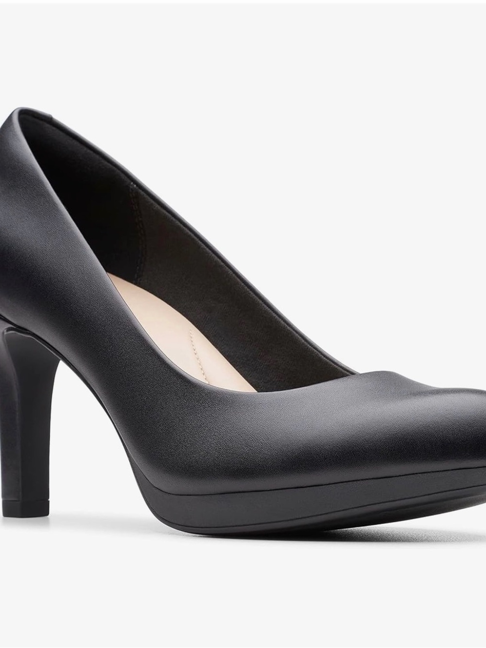 Clark’s Classic Black Women's Platform Leather Pump